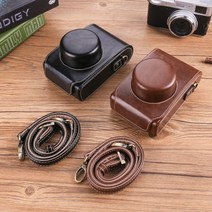 후지 XE4 X100V 라이카 d-lux 7 파나소닉 LX100M2 카메라 가죽 파우치 케이스, 811 커피