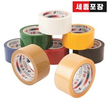 박스테이프 라바타입 OPP 투명 칼라 동양 테이프, 폭48 길이50, 10개, 종이