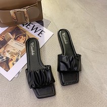 아망슈 여성 주름 슬리퍼