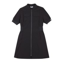 [볼빅 골프웨어] 여성 골프 허리밴드 우븐원피스 VLOPN301_BK