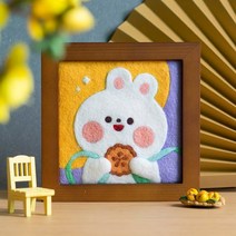 펠트 diy 재료 패키지 방콕 시간때우기 펠트 액자 만들기, [달토끼]