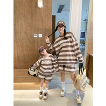 맘커플옷 엄마랑아기 패밀리룩 초등여아 주니어 모녀룩 모자룩 맘커플룩 딸 아들 트레이닝세트 등원룩
