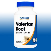 뉴트리코스트 쥐오줌풀 뿌리 발레리안 루트 캡슐 120캡슐 4000mg