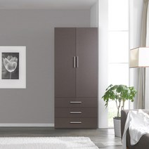 솜씨방가구 엣지장롱 800 서랍옷장, 카키그레이