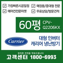 캐리어 중대형 스탠드 에어컨 인버터 냉난방기 60평 (CPV-Q2206KX)