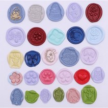 실링왁스 씰링 스탬프 비즈왁스 웨딩 인장 실속형 리필, 9.펄 파이어브릭