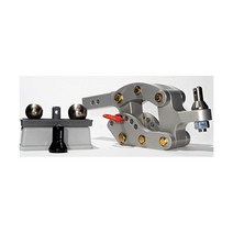 Rhino Hitch RHI2BA10K - 10K LB 7 인치 드롭 히치 2 생크가있는 조정 가능한 알루미늄 트레일러 및 볼 변환 세트