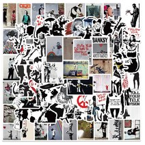 실험실 소모품 10/30/67PCS 멋진 Bansky 거리 아트 스티커 DIY 자동차 자전거 여행 수하물 전화 노트북 방, 한개옵션1, 03 67PCS