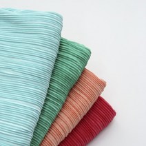 대폭 플리츠 스판 나플나플 4color C0, 오렌지