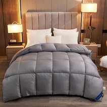 오리털 이불 duck down goose blanket 새로운 95% 화이트 거위 침대 이불 따뜻한 겨울 퀼트 솔리드 컬러 다, 150x200cm 1.5kg_04
