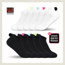 [당일출고/체스골프] 미우골프 퍼포먼스 폼폼 방울 여성골프양말 5족set, 화이트5st