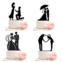 신혼여행토퍼 결혼1주년케이크 드로잉토퍼 결혼30주년 50주년, 케이크토퍼BL04924