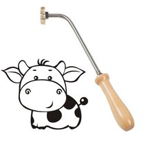 불도장 베이킹불도장 베이킹 인두 빵도장 로고제작 Diy fire burning 화재 빵, style936-핸들