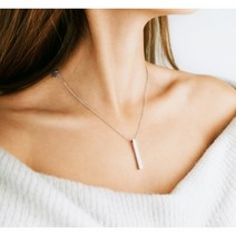 스틱 바 써지컬 체인 초커 목걸이 이니셜 무료 커스텀