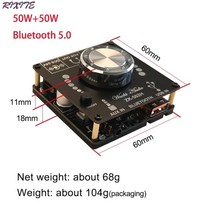 AV리시버 올인원앰프 미니앰프 50w 50w 100w 100w bluetooth5.0 tpa3116d2 오디오 전력 증폭기 스테레오 서브우퍼 증폭기 amp 홈 시어터 aux, 502시간