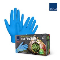 아베나 두꺼운 니트릴 라텍스 위생 장갑 DK600KF 100매, 단품, 사이즈:L