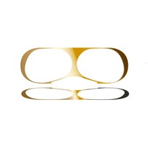 쵸미앤세븐 애플 에어팟 프로 PRO 철가루 방지 스티커 블루투스이어폰, 골드(2매입), 에어팟프로 철가루방지 스티커