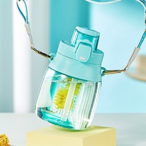 더블 머그잔 차칸꽃 차잔 크로스 배잔, 녹색, 1.1L