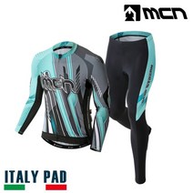 MCN 슬립 스트림 긴팔져지+9부패드바지 자전거의류세트 -인증