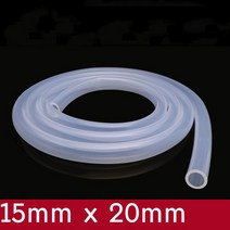 실리콘튜브 수도 고무 호스 투명 유연한 실리콘 튜브 id 15mm x 20mm od, 분명한