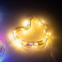 율아트 LED 와이어전구 꼬마 전구 트리 꾸미기 장식 무드등 인테리어 소품 조명, 10구 무지개