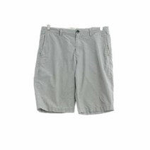 유니클로 블랙 체크 면혼방 반바지 남자 M [33]