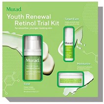 Murad 뮤라드 안티 에이징 스킨 케어 보습 영양 유스 리뉴얼 레티놀 3종 세트, Youth Renewal Retinol Trial Ki