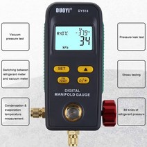 매니폴드 매니폴드게이지 메니폴더 매니폴더게이지 냉동 디지털 매니 폴드 게이지 Dy51 자동차 압력 온도, 한개옵션0