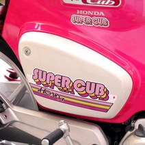 sticport 슈퍼커브 스티커세트 팝 핑크 혼다슈퍼커브전용 스티커