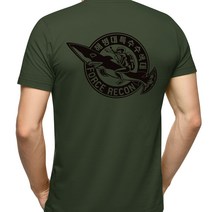 네이비멀티샵 쿨드라이 반팔 해병대 수색대 원형(국/검)