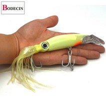 고음 후크와 지그가있는 1pcs 살아있는 문어 낚시 미끼 peche 14cm 39g 빛나는 오징어 지그 낚시 바다를위한 인공 미끼