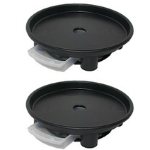 플라팜 동그리 화분받침대 1호 2p, 블랙