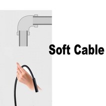 내시경 카메라 1080P 최신 USB 하드 검사 2.0 MP IP68 방수 타입-C 8 LED 삼성 화웨이 PC 용 123873, 3.5 메터, 바이올렛, 1개