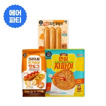 [굽네] 에어프라이어 3종 맛보기 패키지(핫도그/치킨 후랑크/지파이), SET