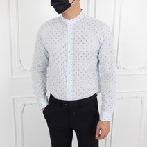 콘피아르 도트 스트라이프 차이나카라 셔츠 TC4704
