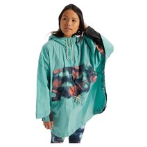 1920 버튼 여성 스노우 보드 자켓 Burton Women`s Hazlett Packable Poncho Buoy Blue Aura Dye
