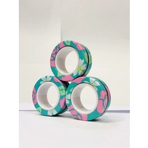 손가락 마그네틱 링 다채로운 피젯 장난감 세트 3 개 성인 자석 스피너 스트레스 불안 완화 치료 어린이, 08 Style 8