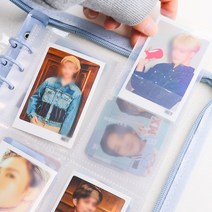 라이프핏 포카바인더 포토카드 미니 다이어리 콜렉트북 64 x 87 mm, 클리어화이트, 200매