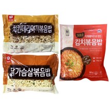 천일식품 치킨데리야끼볶음밥 300g+닭가슴살볶음밥 300g+사조대림 가마솥 김치볶음밥 180g