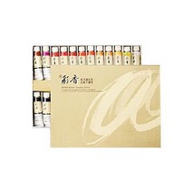 기타 바보사랑[우리아트]알파 채향 동양화 물감 24색 세트 15ml