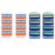 호환 질레트 면도날 5중날 (4입*1개) 플렉스볼 프로글라이드 퓨전 파워 메뉴얼 호환용 교체 면도기날 C90, 2.질레트 퓨전 파워 호환 5중날, 1개, 4개