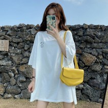 타니즈 도르민 스누피 캐릭터 프린팅 반팔 티셔츠