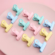 씨앤초이스 캔디 컬러 클립 페이퍼 집게 종이 메모 포토 사진 고정 크립 문구 사무용품, 25개입