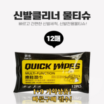[그프로] 우리 생활 필수품 신발클리너 물티슈타입! 슈크콜렉터라면 필수품! 1+9 기획상품!, 12매 X 10개 기획상품