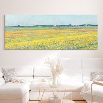 7일간 추가할인! 세계인기 명화그림 캔버스액자 41종 대형 와이드 홈카페 인테리어 거실 침실 카페 고흐 모네 그랜마모지스 몬드리안 시슬레 클림트 호퍼, 20. GC-노란 꽃무리