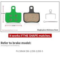 브레이크커버 4P 브레이크 패드 커버 라이닝 10 쌍 MTB 자전거 디스크 브레이크 패드 세라믹 AVID 시마노 H, 06 864