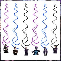 영화 수요일 아담스 생일 파티 장식 배너 풍선 식기 축제 용품 홈 배경, 13.Sling-6PCS