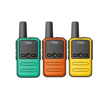1/2/3 피스 미니 소형 워키 토키 태블릿 Freetalk 전화 노트북 핸드폰 패드 장난감 1 ~ 5Km UHF 선물 양방, 14 G-O-Y_01 EURO