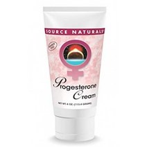 Source Naturals 프로게스테론 크림 여성 건강 지원 고순도 무파라벤 4온스 튜브