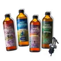 아임얼라이브콤부차 유기농 탄산음료 종합세트, 315ml, 4개